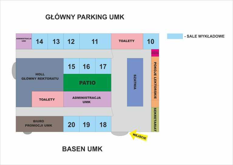 Mapa Centrum - Uniwersyteckie Centrum Języków Obcych - Uniwersytet